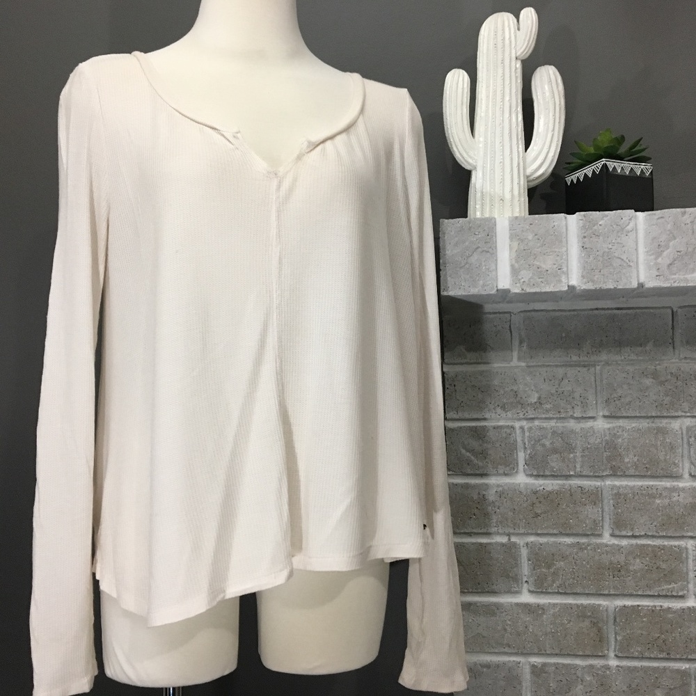 American eagle soft and sexy waffle long sleeve